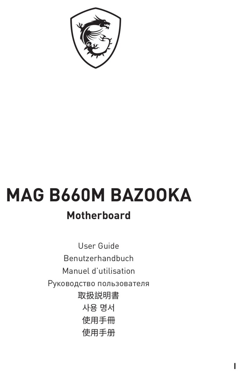 MSI MAG B660M BAZOOKA User manual