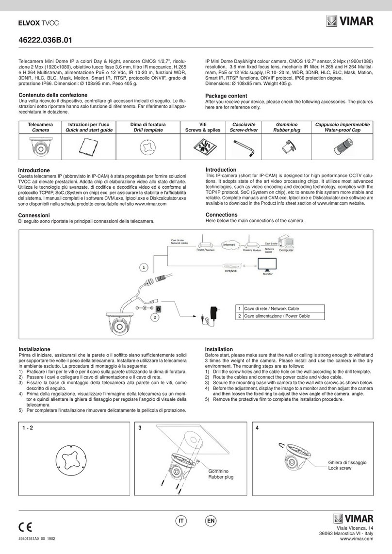 Vimar ELVOX 46222.036B.01 User manual