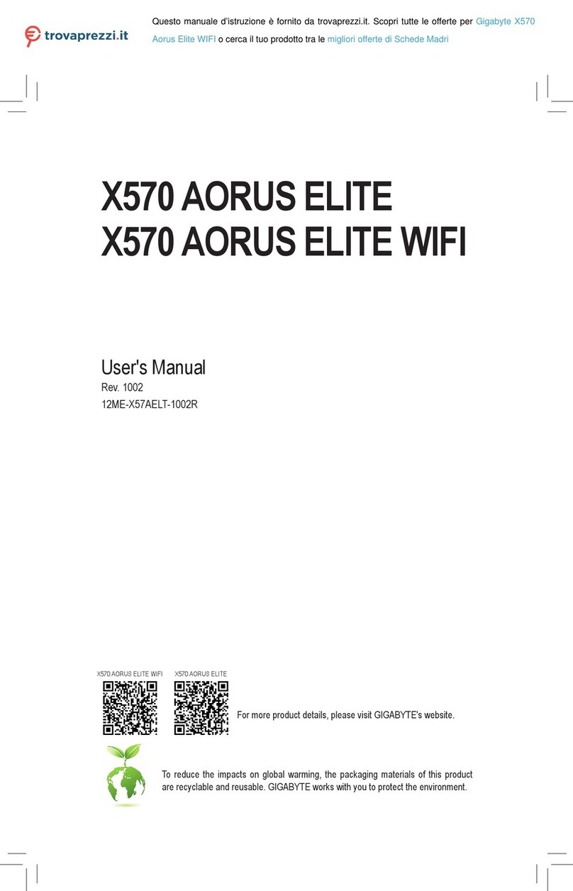Gigabyte X570 AORUS ELITE WIFI user manual
