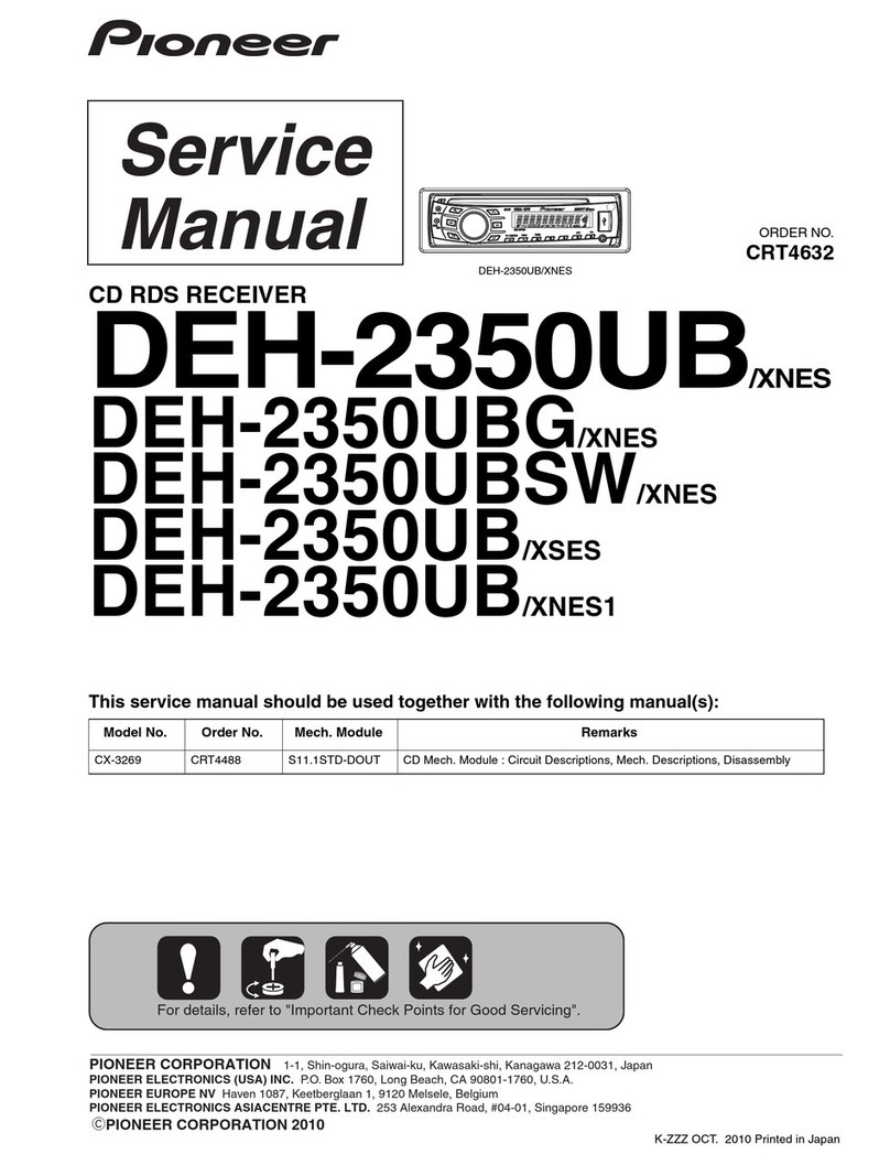 Pioneer DEH-2350UB/XNES Service manual Pioneer DEH-2350UB/XNES Service manual