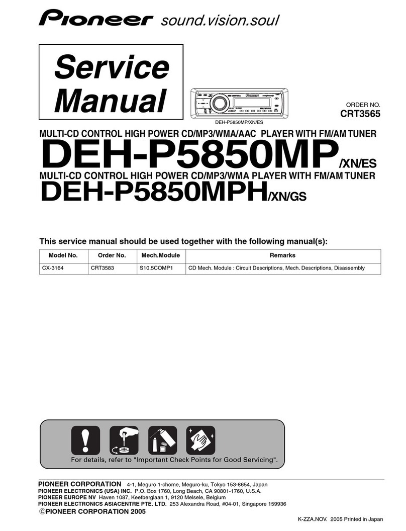 Pioneer DEH-P6880MP Service manual