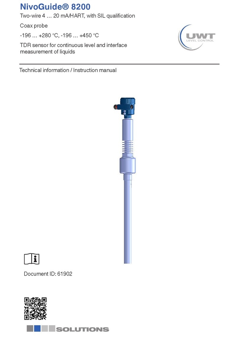 Solutions UWT NivoGuide 8200 Technical Information/Instruction manual
