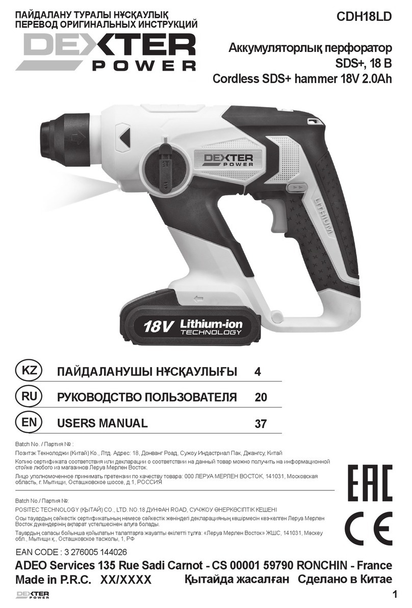 Dexter Power CDH18LD user manual