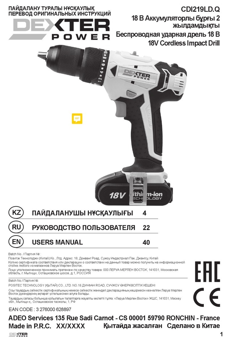 Dexter Power CDI219LD.Q user manual