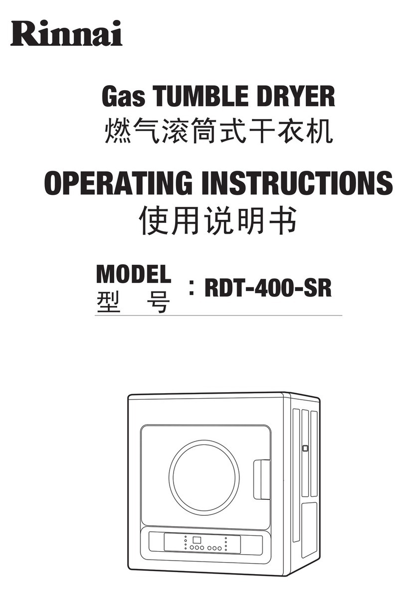 Rinnai RDT-400-SR operating instructions