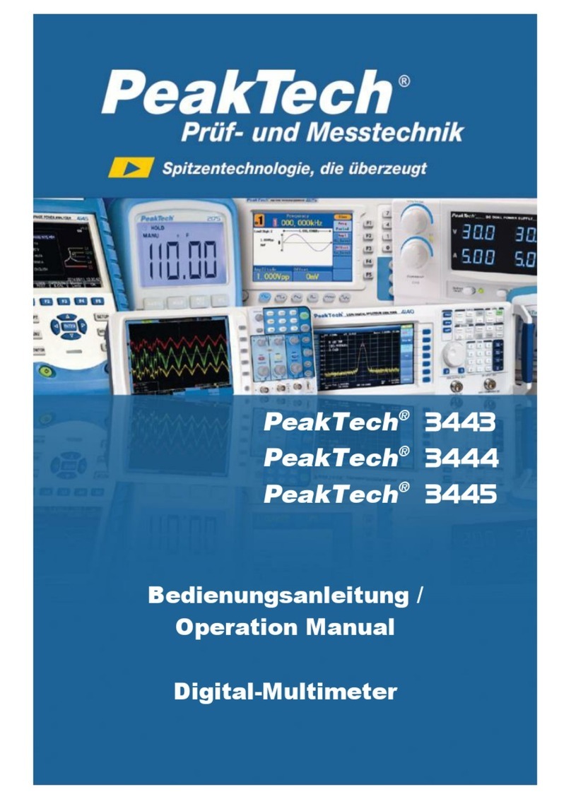 PeakTech PeakTech 3443 User manual PeakTech PeakTech 3443 User manual