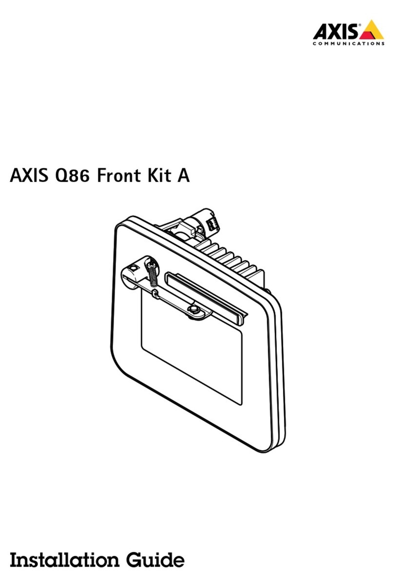 Axis Q86 Front Kit A User manual