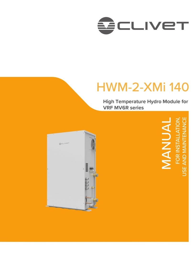 CLIVET HWM-2-XMi 140 manual