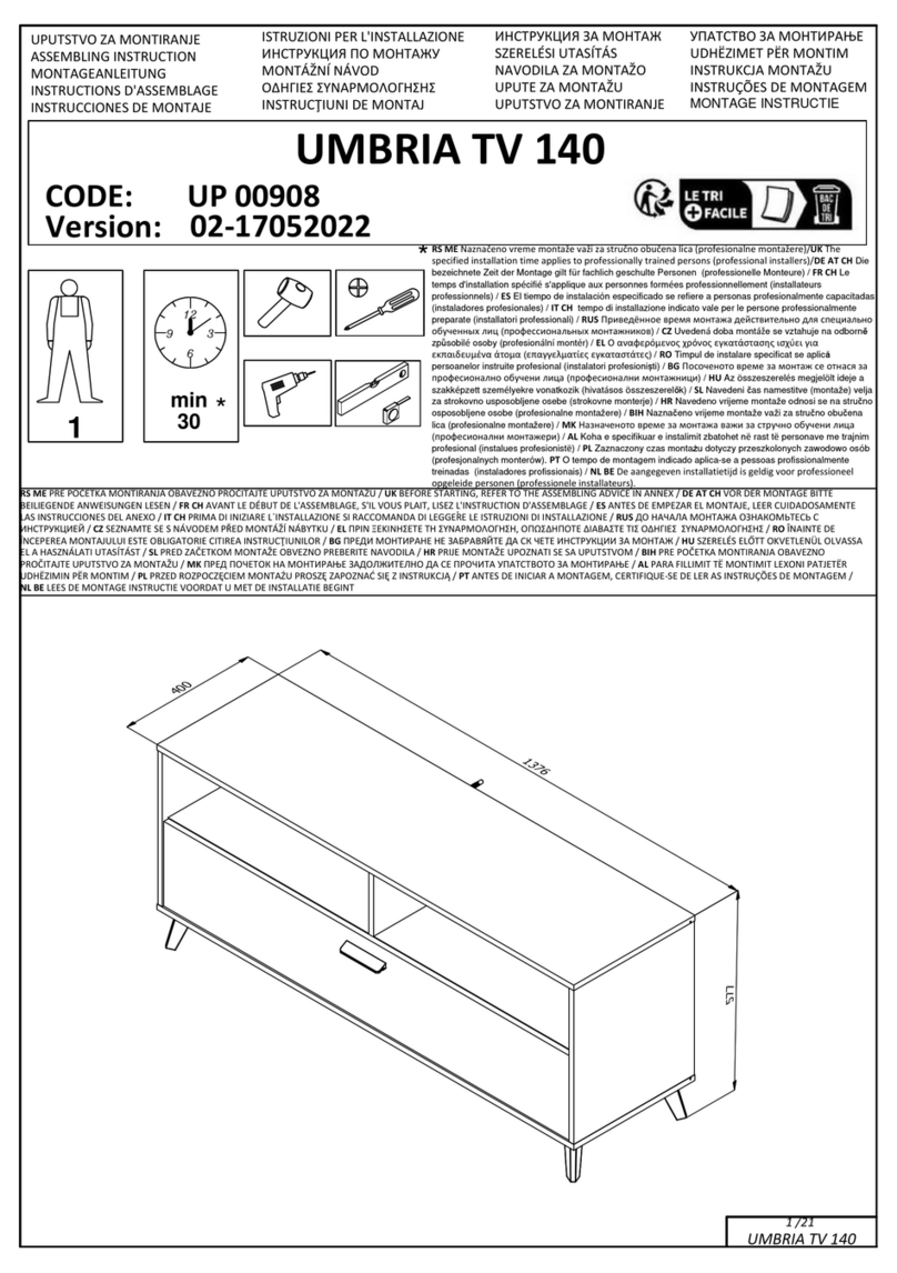 BUT UMBRIA TV 140 UP 00908 Assembling Instruction