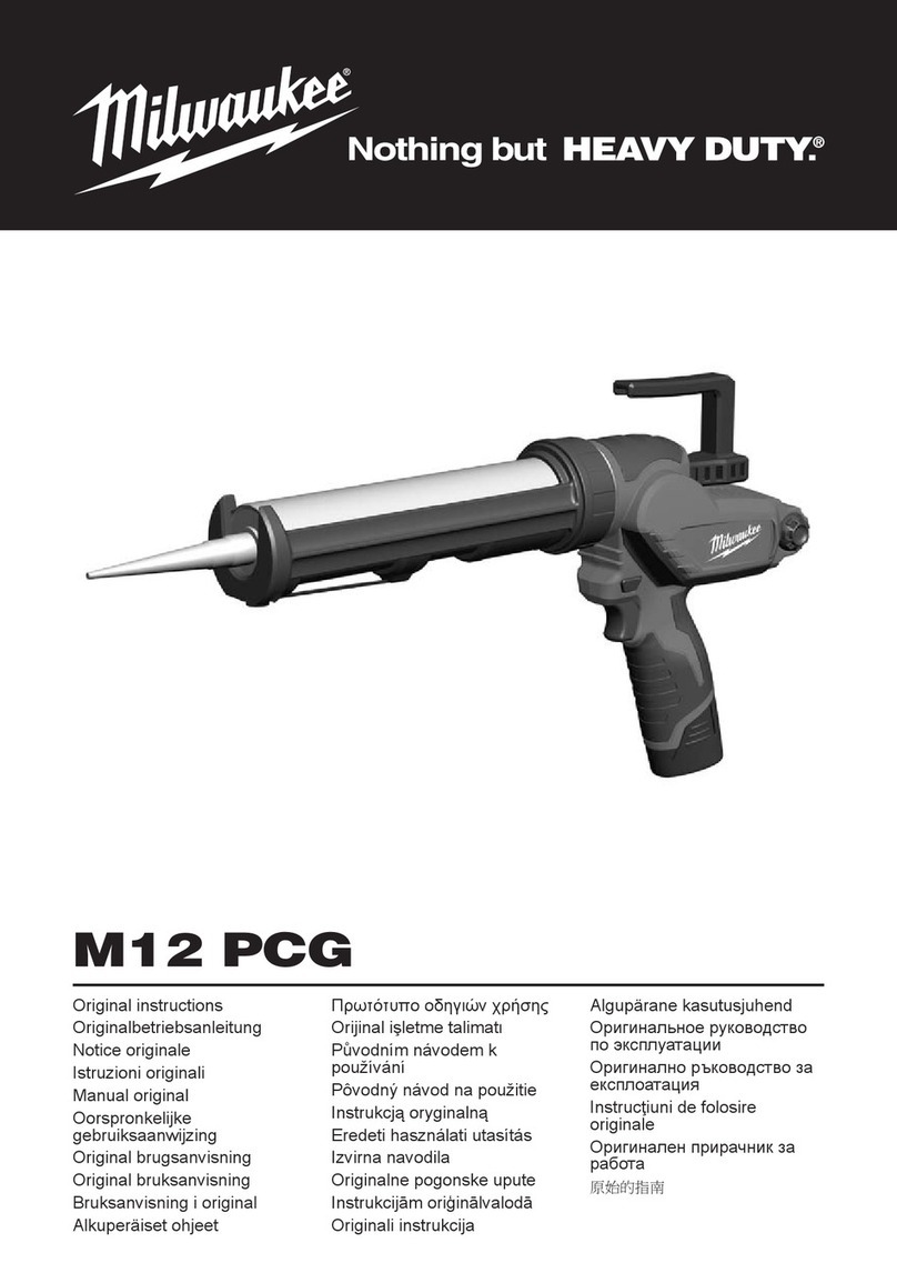 Milwaukee M12PCG User manual
