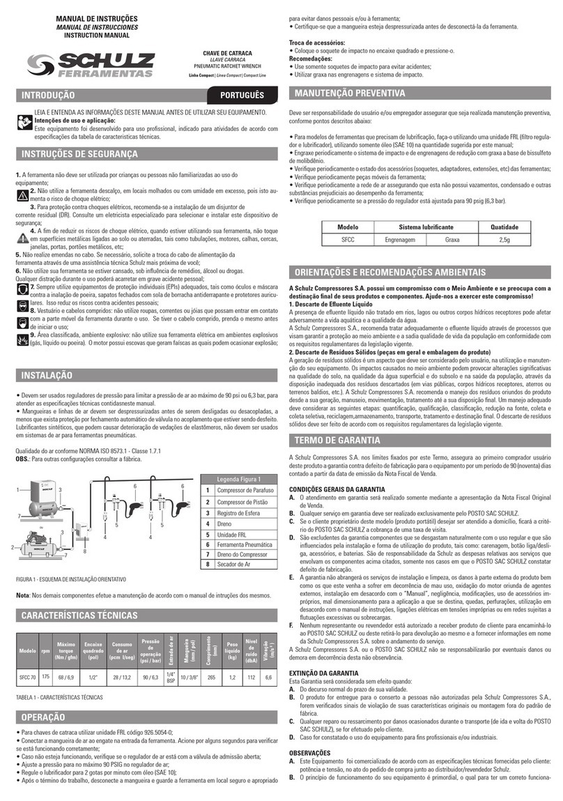 Schulz SFCC 70 instruction manual
