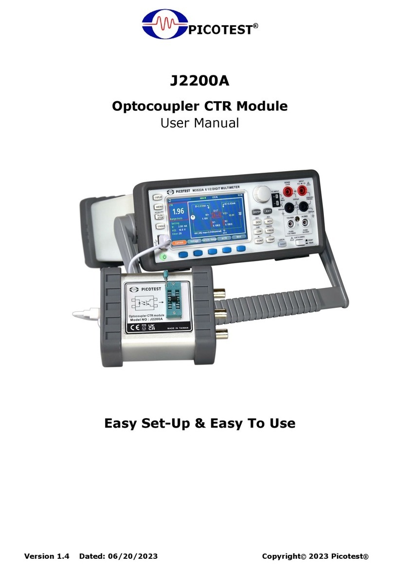 Picotest J2200A User manual