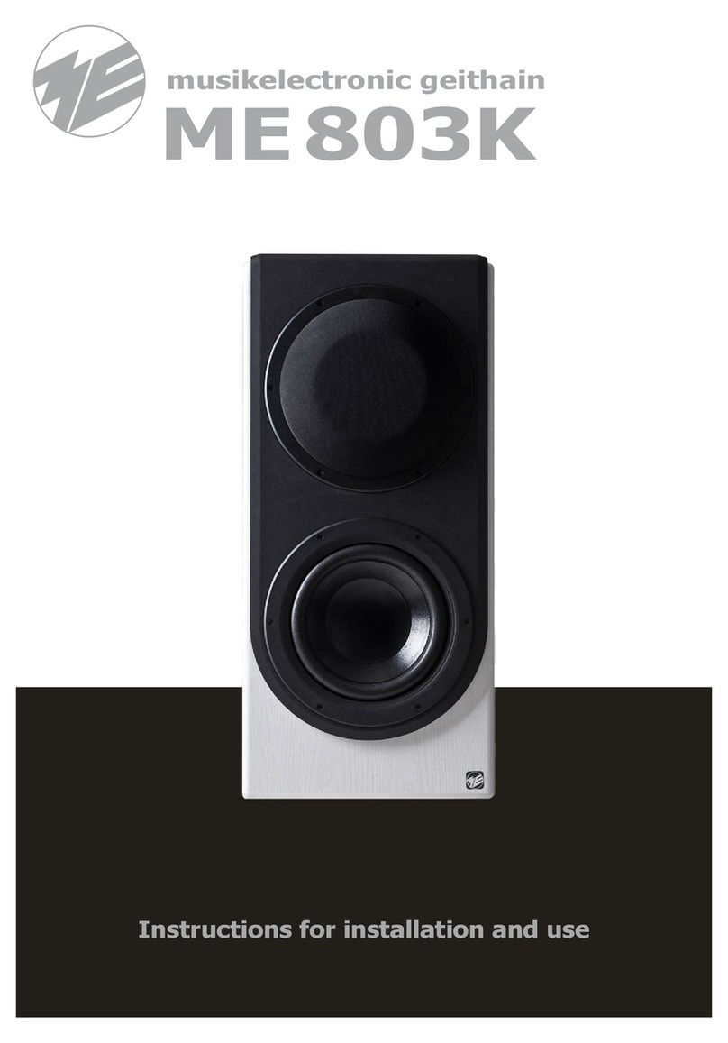 musikelectronic geithain ME803K Instructions for installation and use