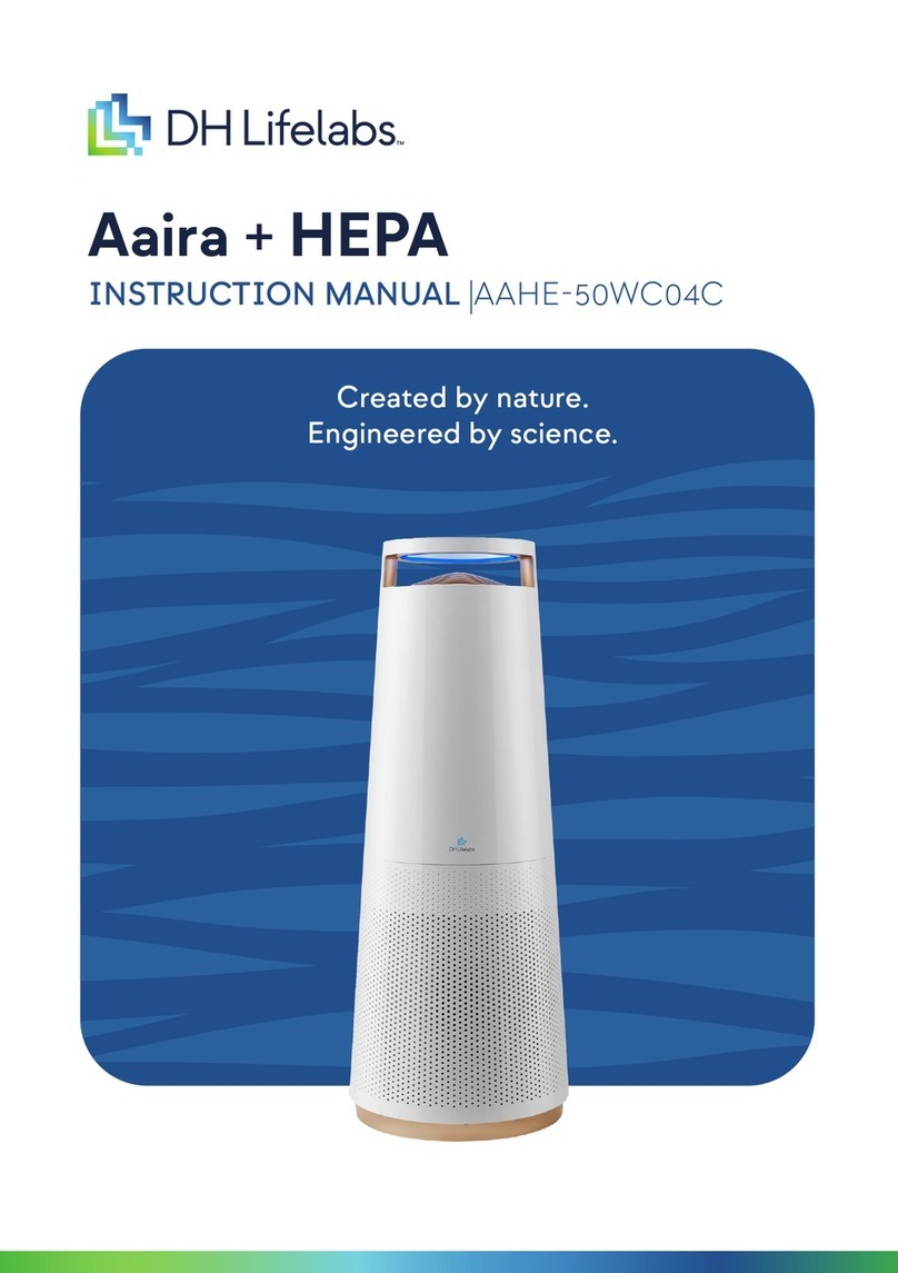 DH Lifelabs Aaira + HEPA AAHE-50WH04C instruction manual