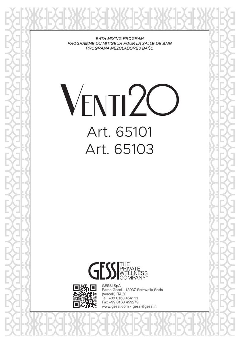 Gessi VENTI2O 65103 User manual