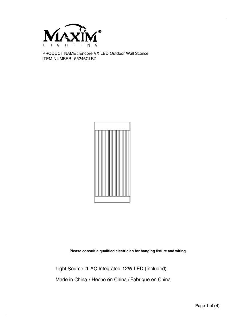 Maxim Lighting 55246CLBZ User manual