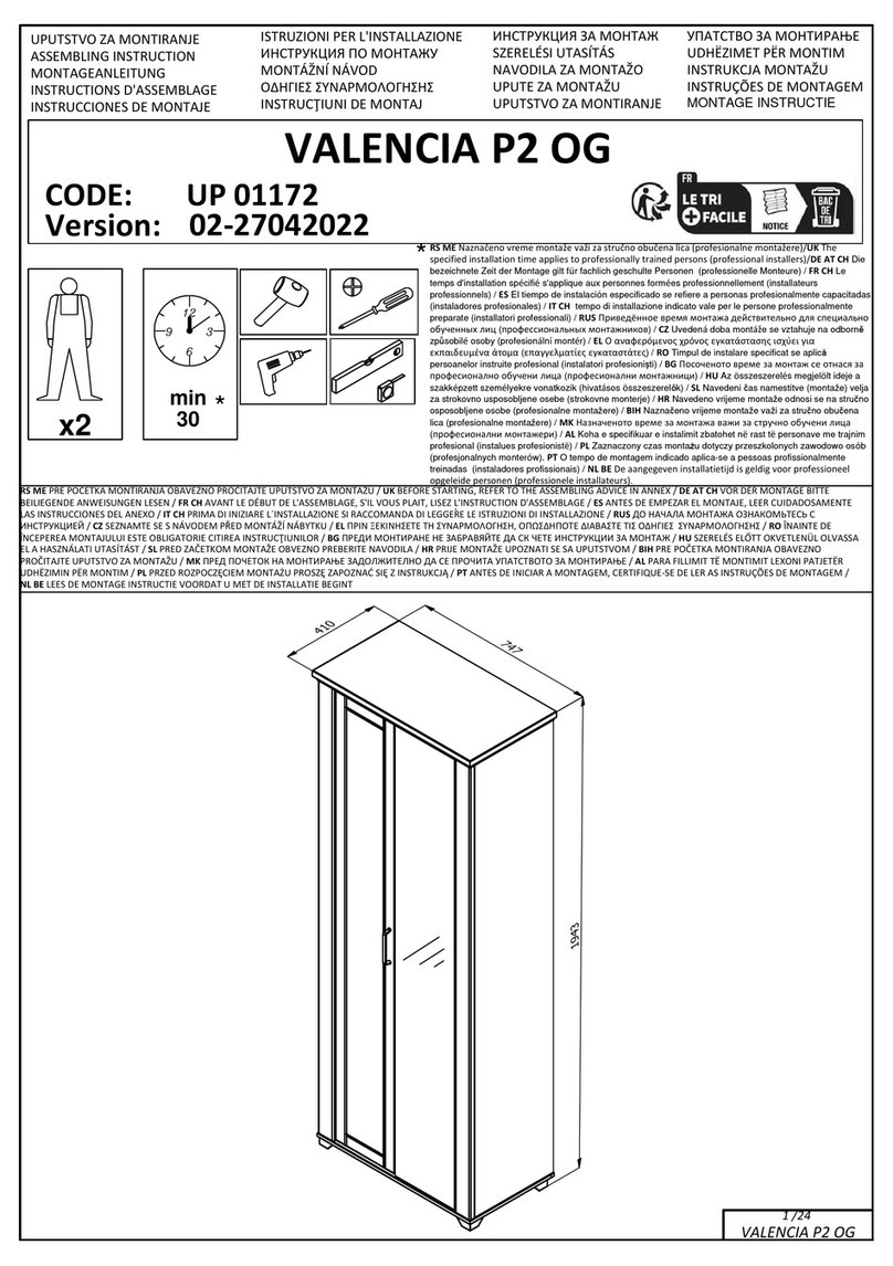 Home affaire VALENCIA P2 OG UP 01172 User manual