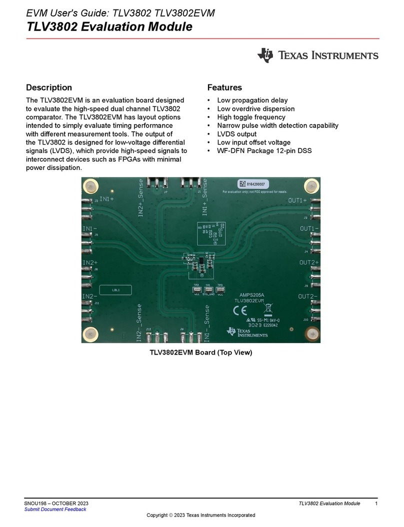 Texas Instruments TLV3802 User manual