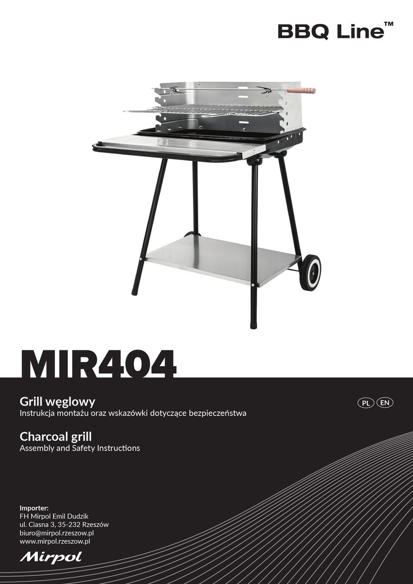 Mirpol BBQ Line MIR404 Assembly and safety instructions