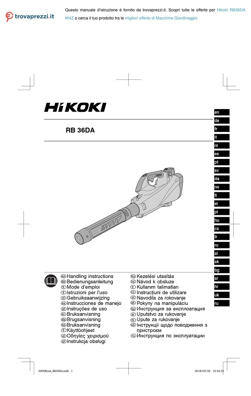 Hitachi RB 36DA User manual