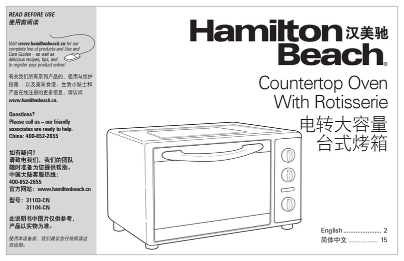 Hamilton Beach 31104-CN User manual Hamilton Beach 31104-CN User manual