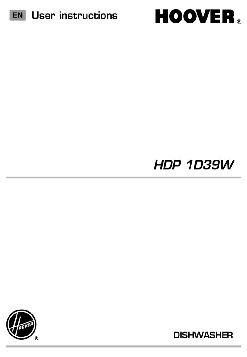 Hoover HDP 1D39W User manual