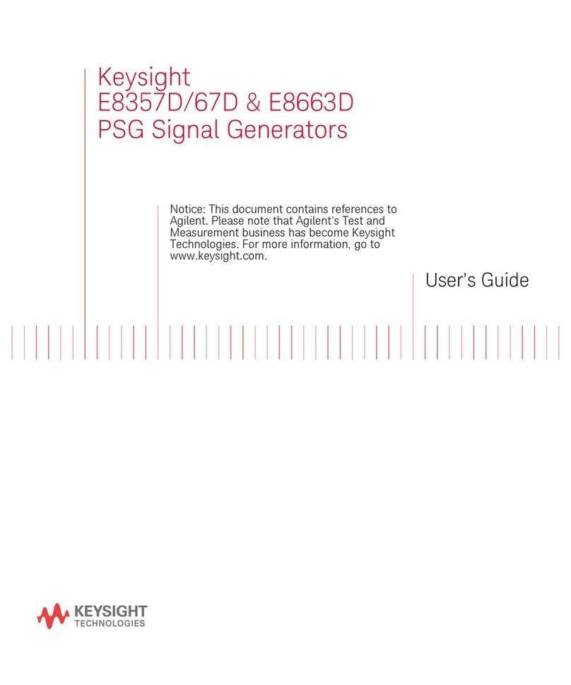 Keysight E8357D User manual
