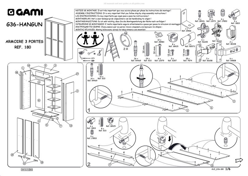 Gami G36-HANGUN 180 Assembly instructions