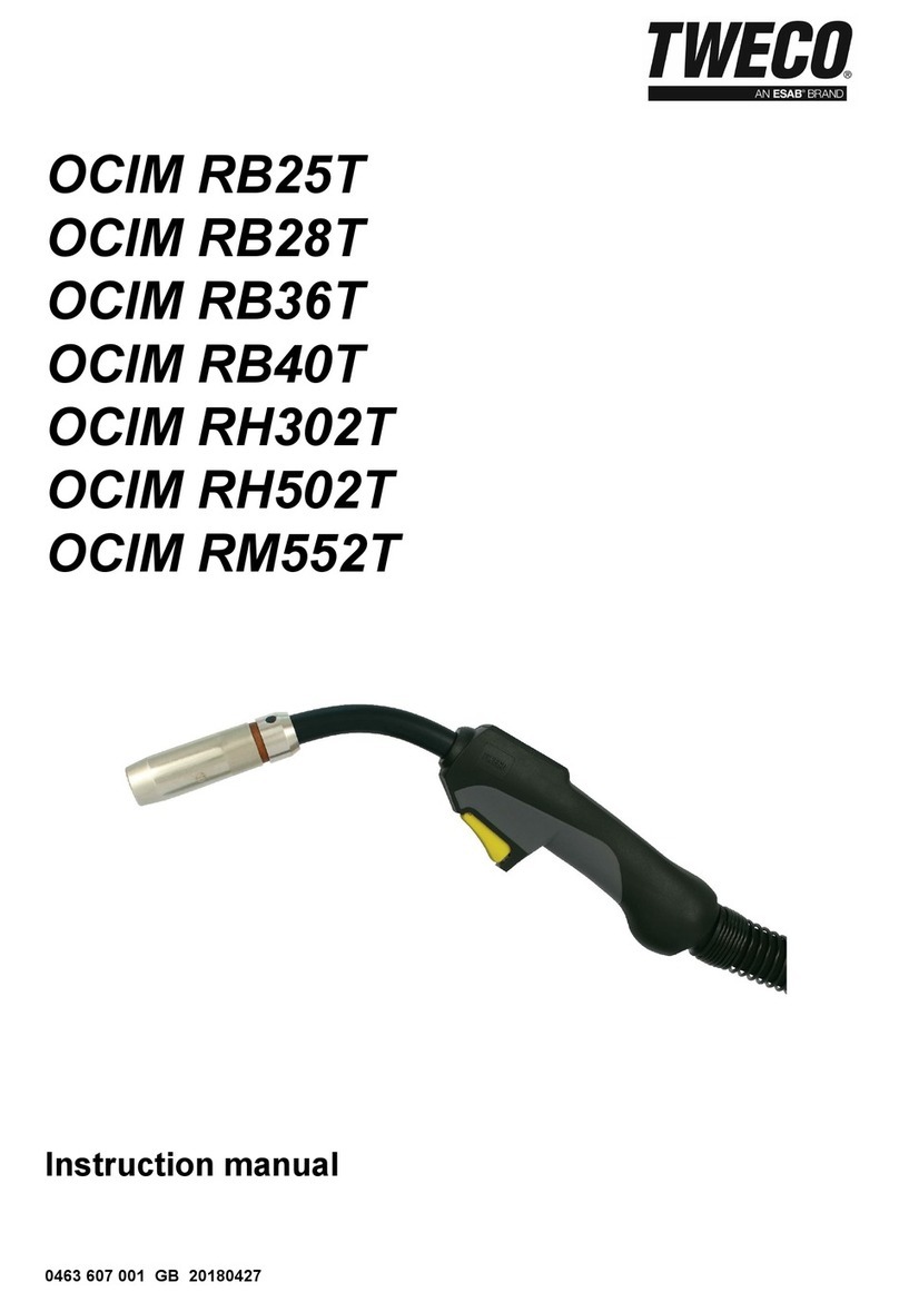 ESAB Tweco OCIM RB25T instruction manual