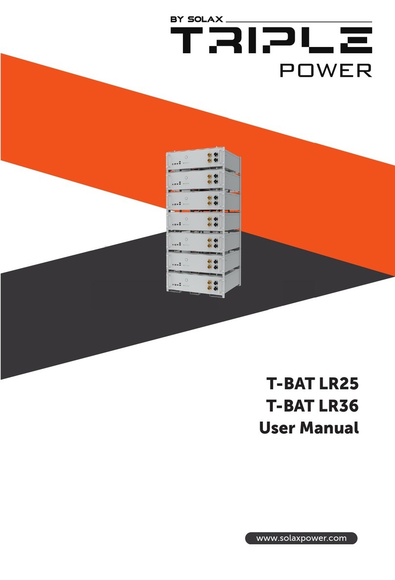 Solax TRIPLE POWER T-BAT LR25 User manual