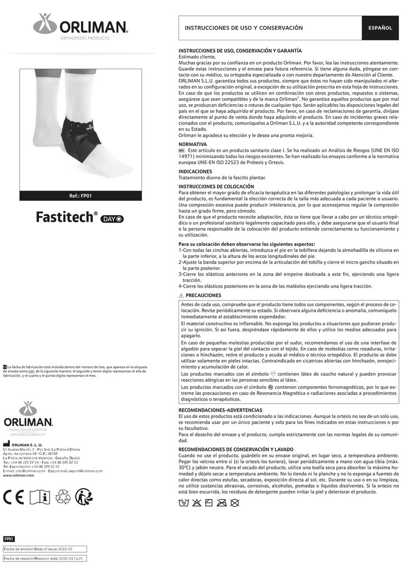 Orliman Fastitech Operation instructions