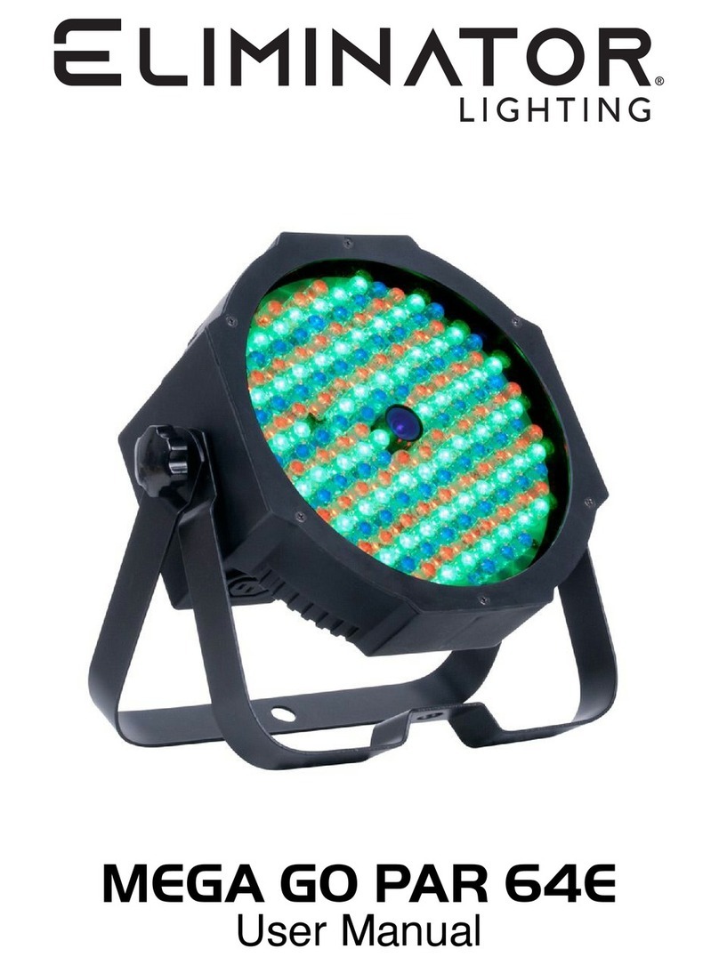 Eliminator Lighting MEGA GO PAR 64E user manual