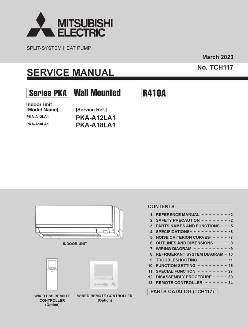 Mitsubishi Electric PKA-A12LA1 User manual
