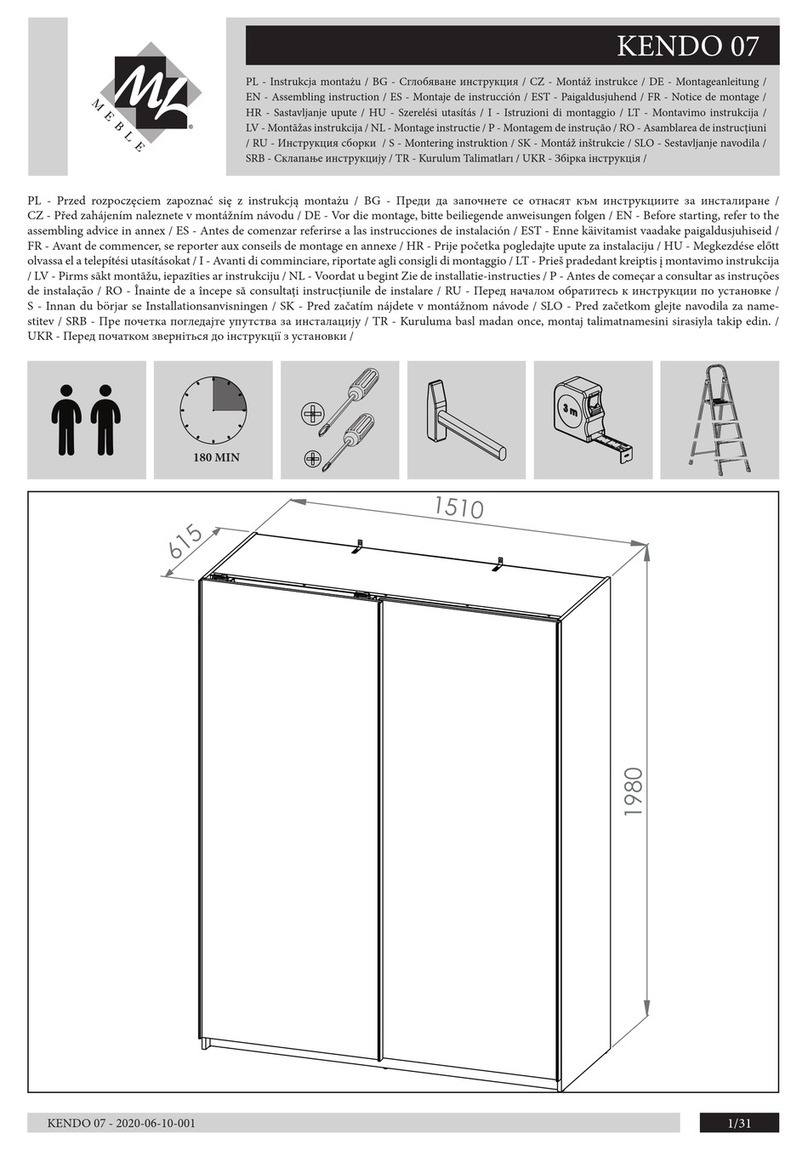 mlmeble KENDO 07 User manual mlmeble KENDO 07 User manual
