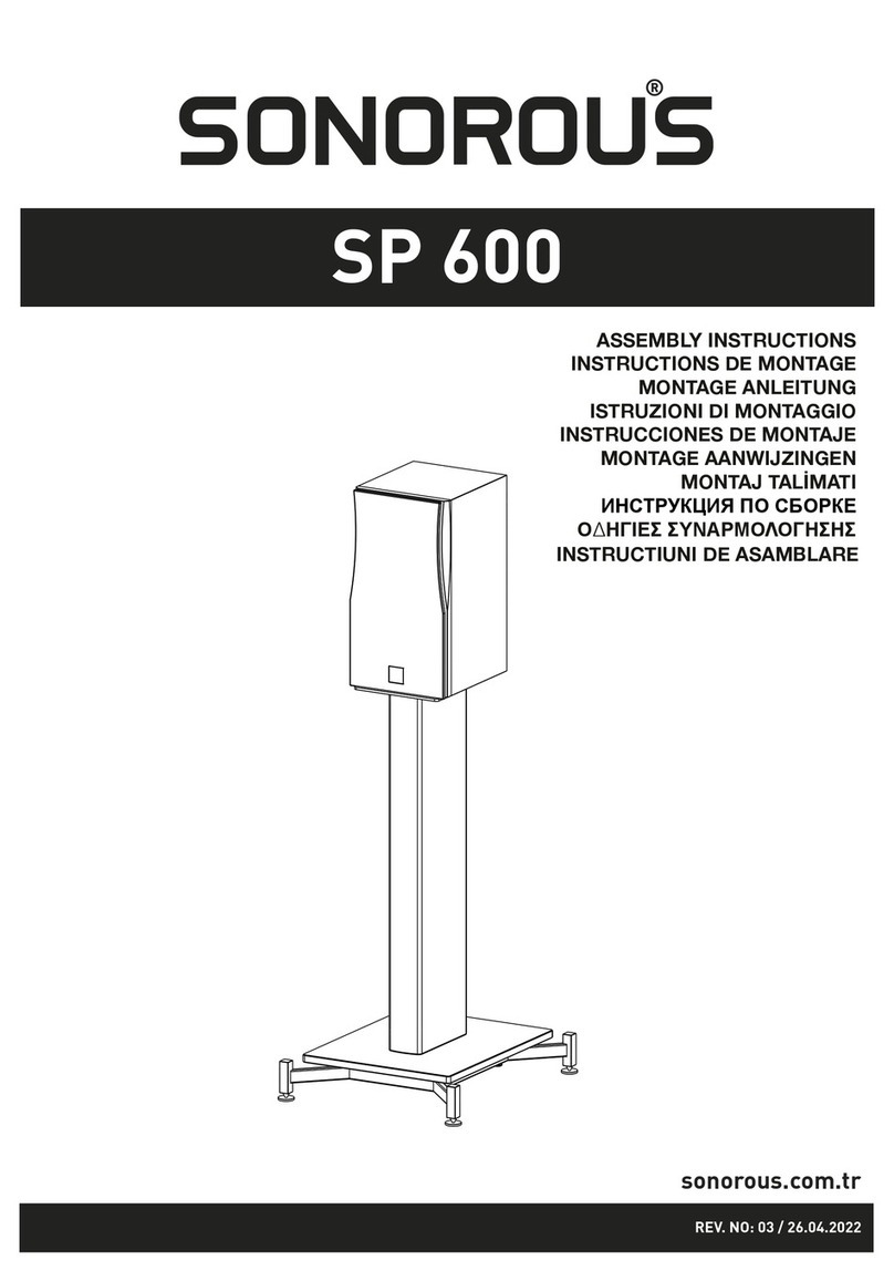 Sonorous SP 600 Assembly instructions Sonorous SP 600 Assembly instructions