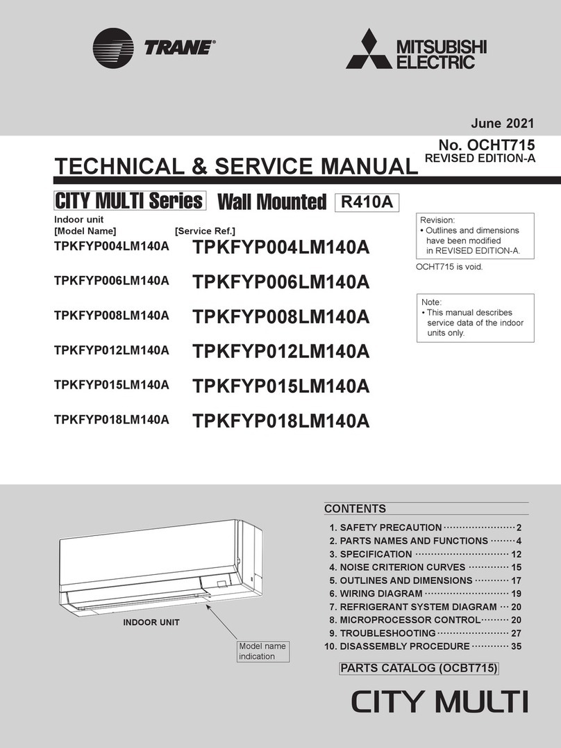 Mitsubishi Electric TRANE CITY MULTI TPKFYP004LM140A Operating manual