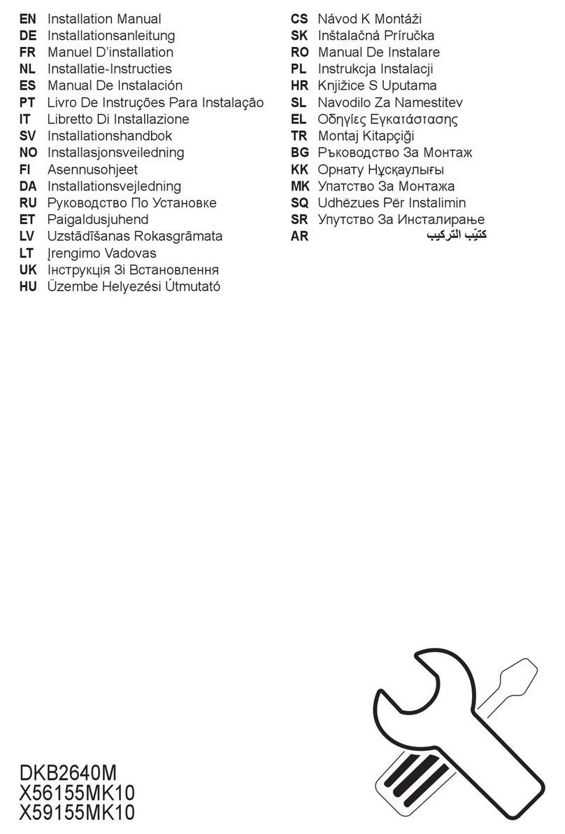 AEG X59155MK10 installation manual
