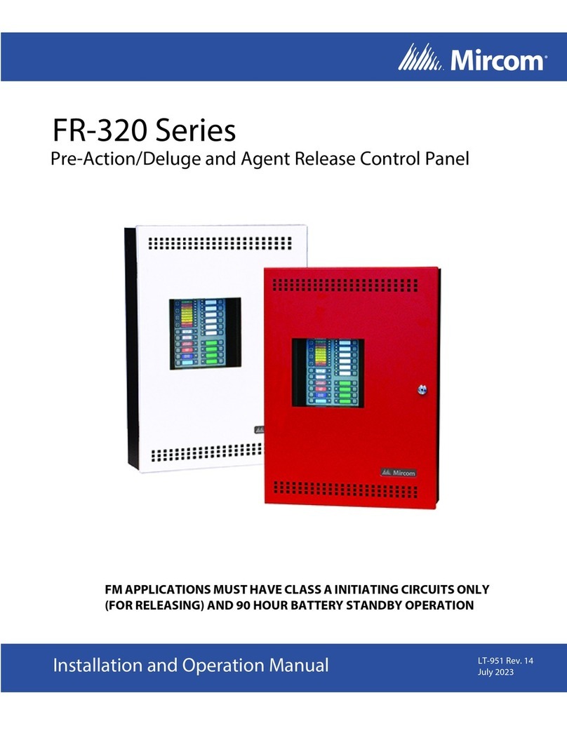 Mircom FR-320 Series Installation and operation manual