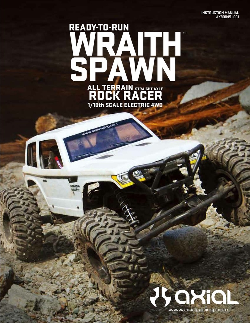 Axial READY-TO-RUN WRAITH SPAWN ALL TERRAIN STRAIGHT AXLE ROCK RACER 1/10th SCALE ELECTRIC... User manual Axial READY-TO-RUN WRAITH SPAWN ALL TERRAIN STRAIGHT AXLE ROCK RACER 1/10th SCALE ELECTRIC... User manual