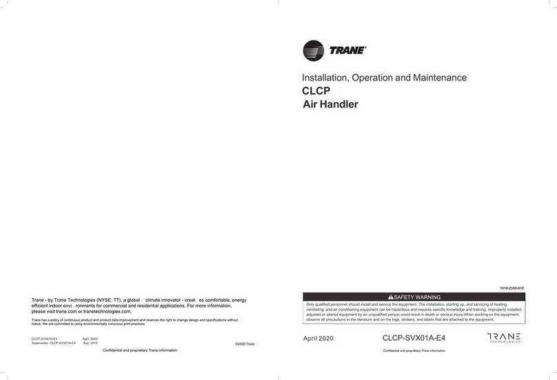 Trane CLCP User manual