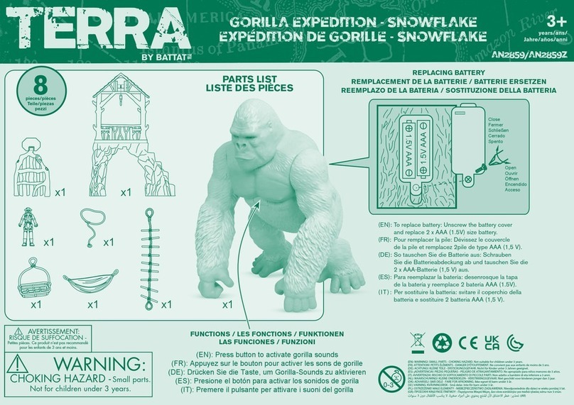 battat TERRA Gorilla Expedition Snowflake quick start guide