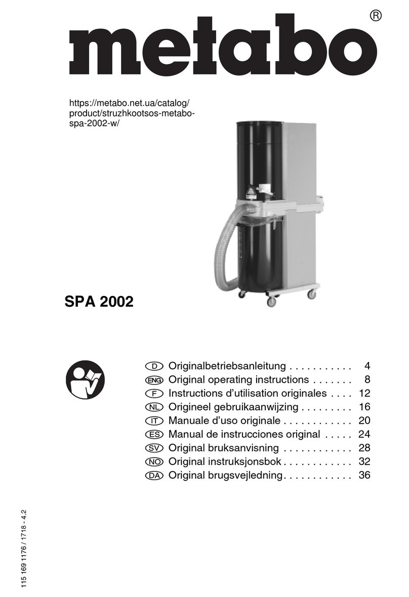 Metabo SPA 2002 W Original operating instructions