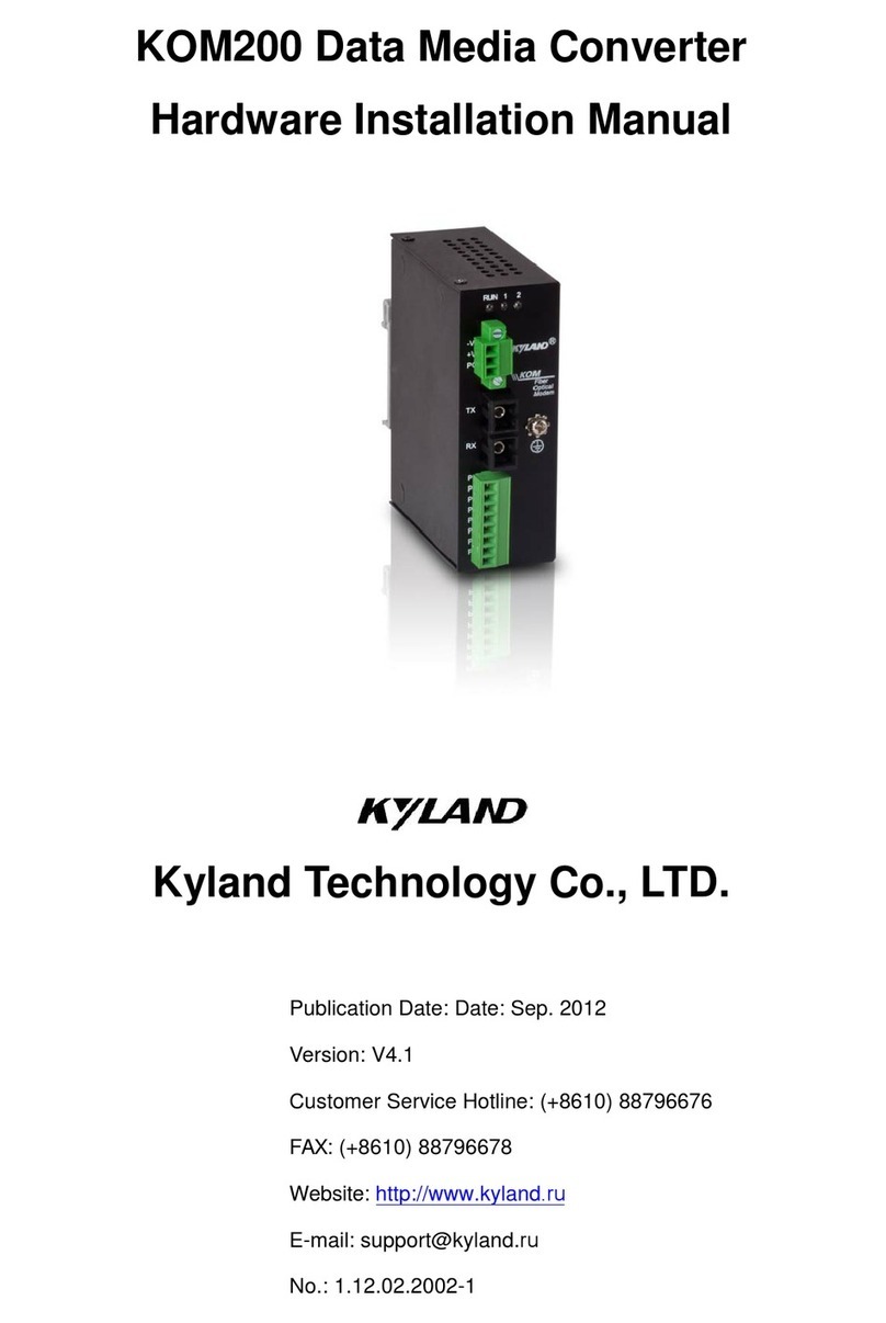 KYLAND KOM200 Assembly instructions