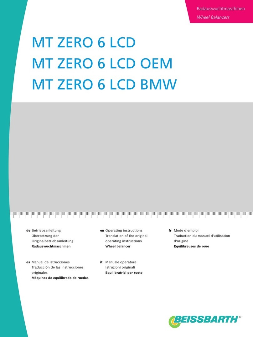 Beissbarth MT ZERO 6 LCD Translation of the original operating instructions