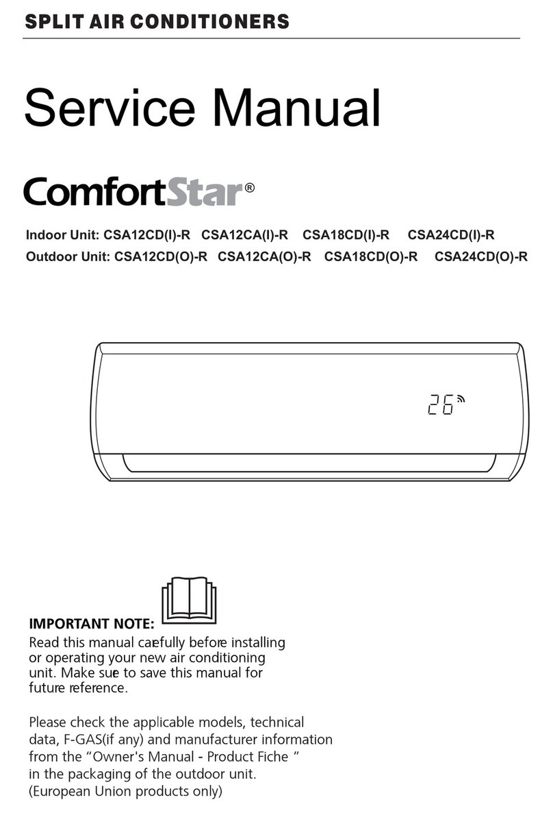 Comfort Star CSA12CA(I)-R User manual