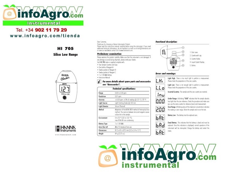 Hanna Instruments HI 705 User manual