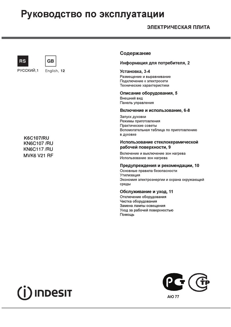 Indesit K6C107/RU operating instructions