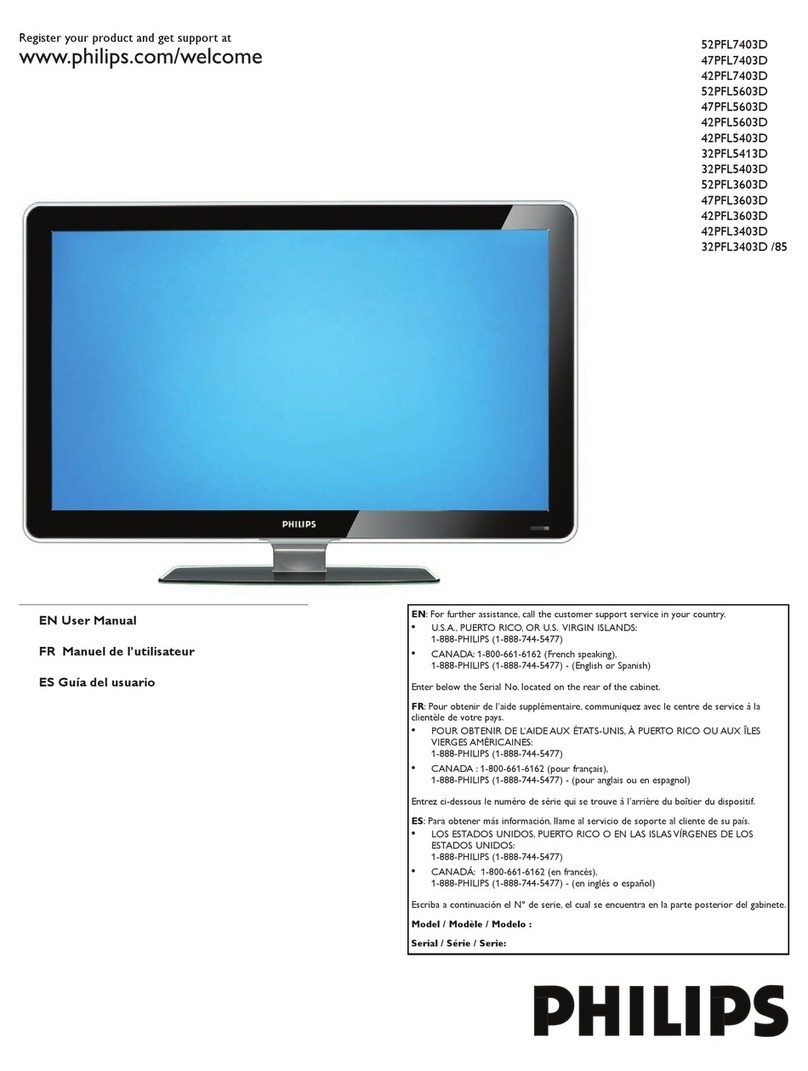 Philips 42PFL5403D User manual Philips 42PFL5403D User manual