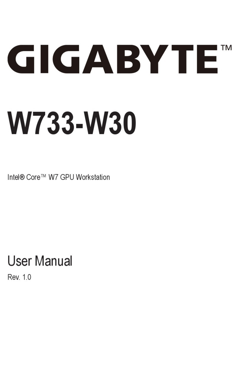 Gigabyte W733-W30 User manual