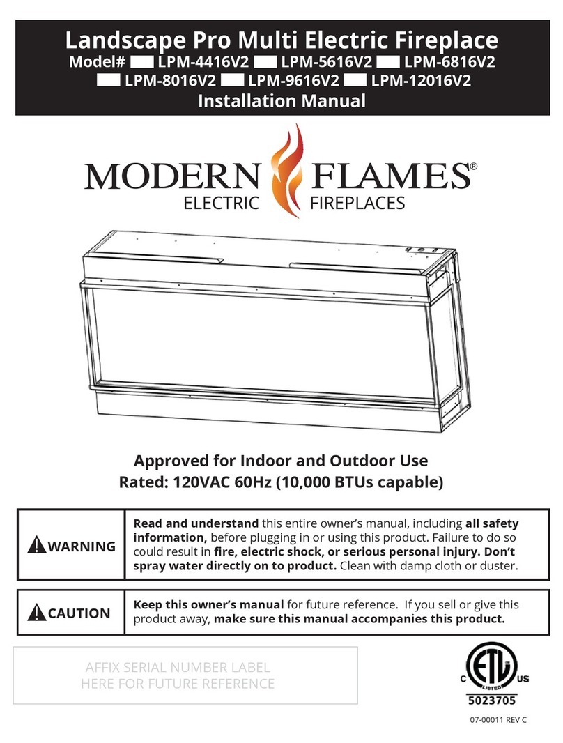 Modern Flames LPM-4416V2 installation manual Modern Flames LPM-4416V2 installation manual